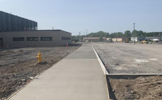 construction progress from june 2023 at the sands family ymca