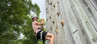 Climbing at Camp Watson Woods
