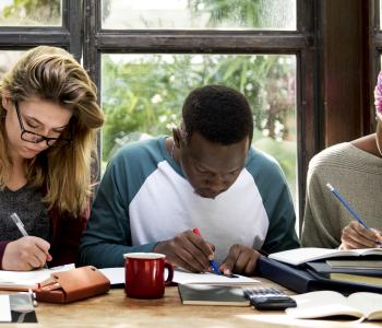 adults taking part in education class